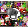 a christmas scene with lights and decorations
