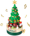 a christmas tree with musical notes around it