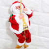 a santa clause ornament hanging on a wall